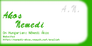 akos nemedi business card